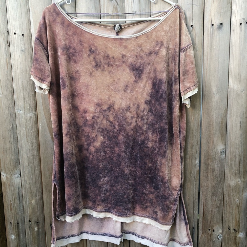 Free People Velour One Size T Shirt/ T Shirt Dress